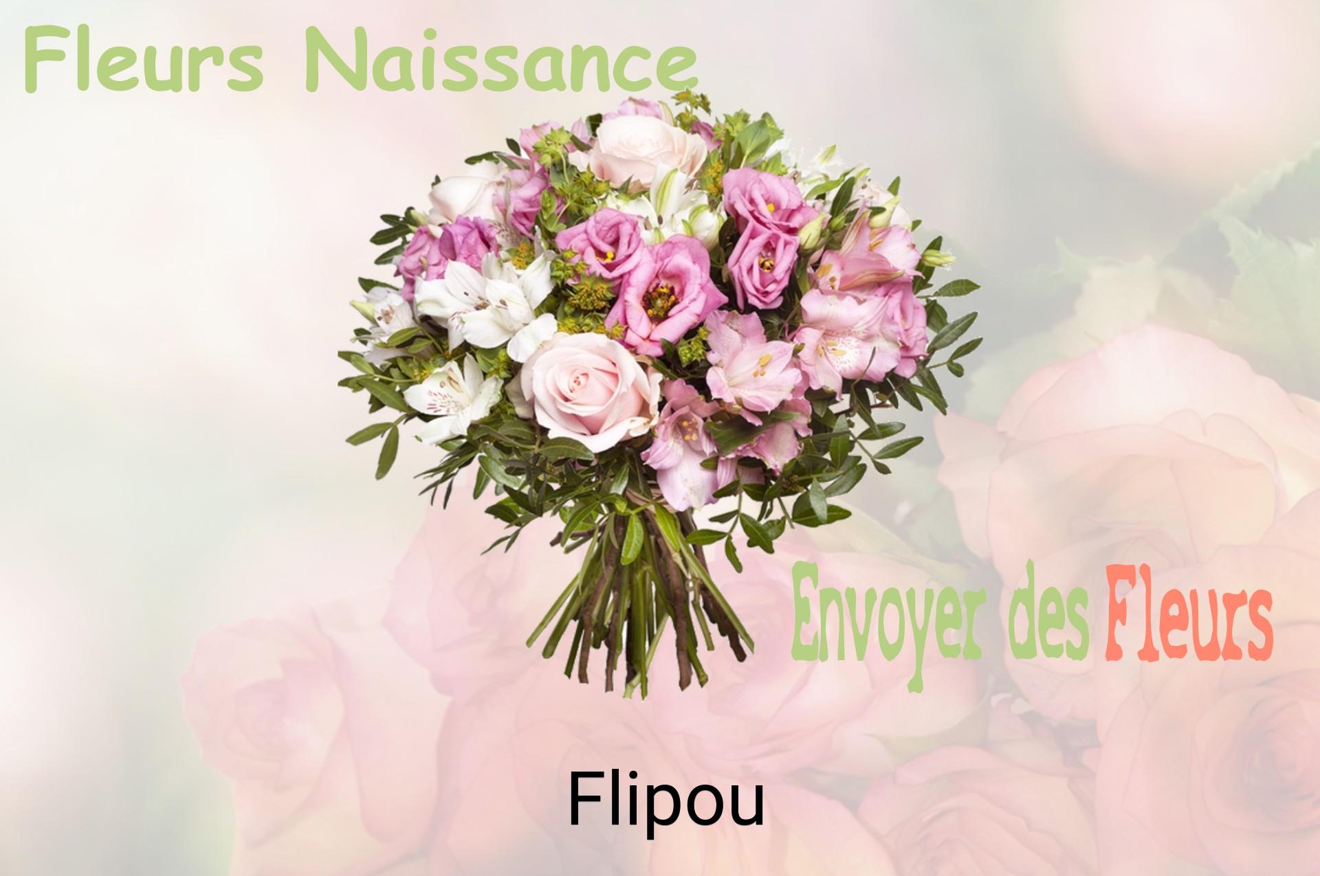 Bouquet de fleurs de naissance livré à Flipou